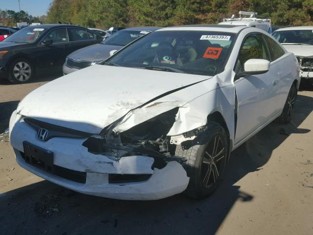 1HGCM72504A024464 - 2004 HONDA ACCORD EX WHITE photo 2