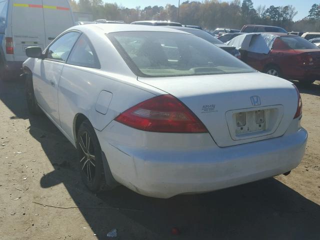 1HGCM72504A024464 - 2004 HONDA ACCORD EX WHITE photo 3