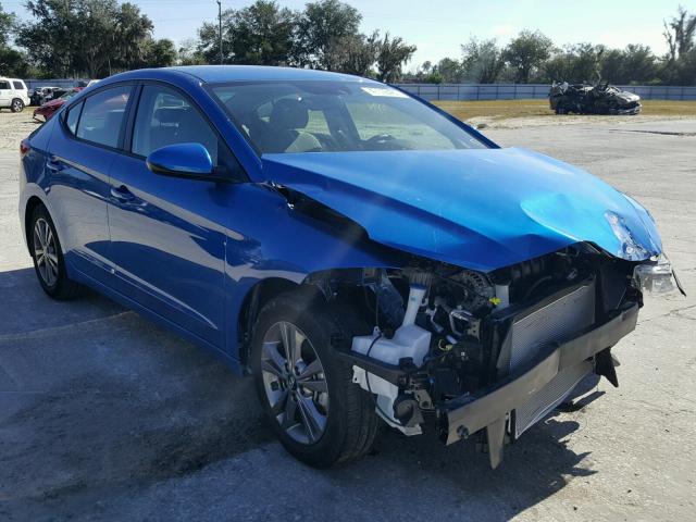 KMHD84LF3HU262922 - 2017 HYUNDAI ELANTRA SE BLUE photo 1