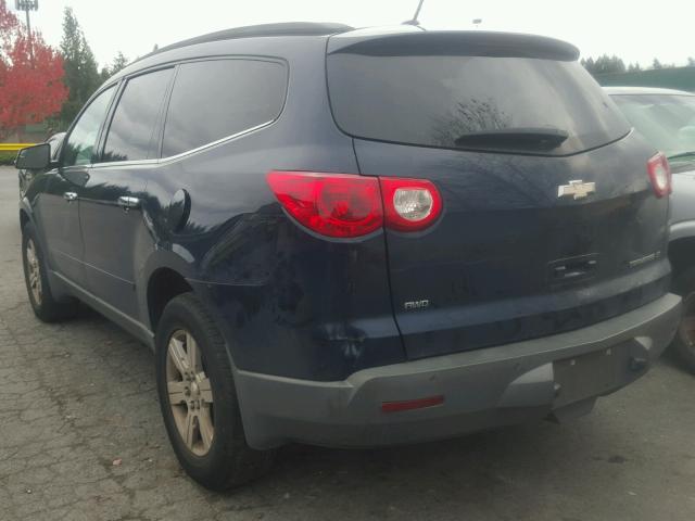 1GNLVGED7AS149652 - 2010 CHEVROLET TRAVERSE L BLUE photo 3