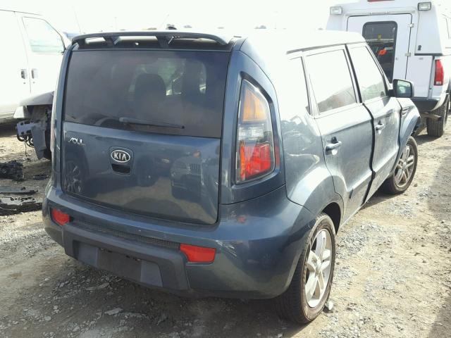 KNDJT2A28B7215790 - 2011 KIA SOUL BLUE photo 4