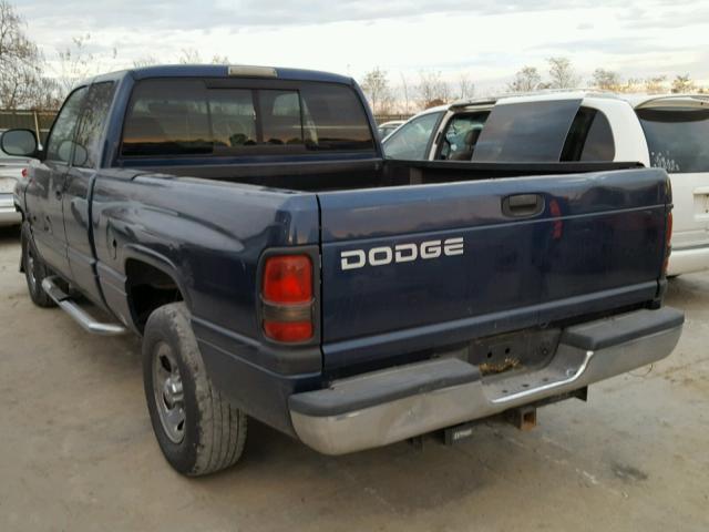 3B7HC12Y71G171408 - 2001 DODGE RAM 1500 BLUE photo 3