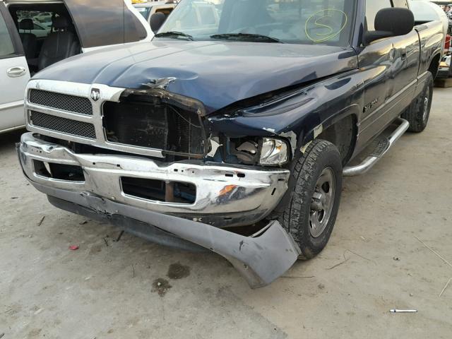 3B7HC12Y71G171408 - 2001 DODGE RAM 1500 BLUE photo 9