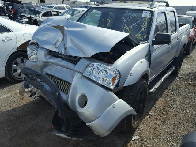 1N6MD27T21C356352 - 2001 NISSAN FRONTIER C SILVER photo 2