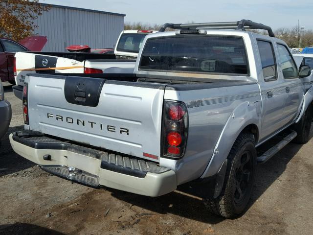 1N6MD27T21C356352 - 2001 NISSAN FRONTIER C SILVER photo 4