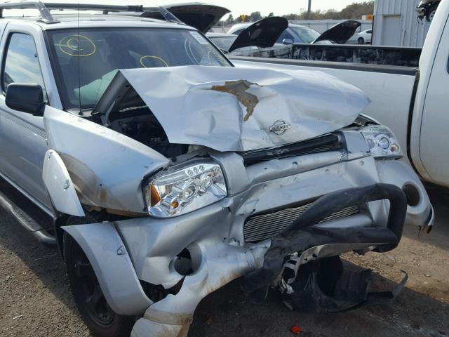 1N6MD27T21C356352 - 2001 NISSAN FRONTIER C SILVER photo 9