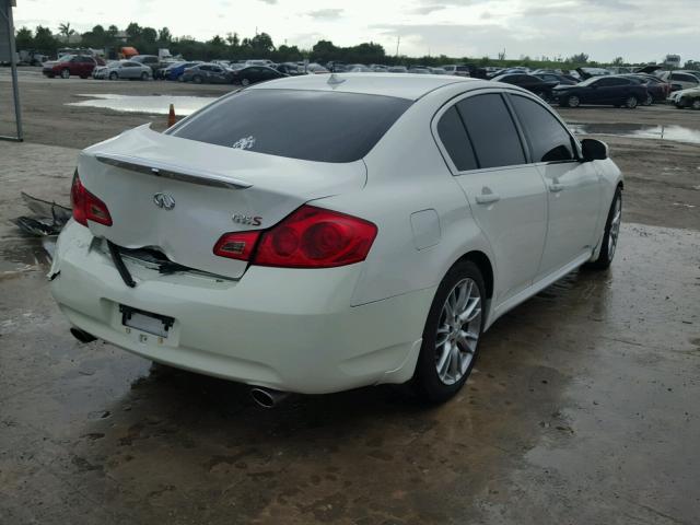 JNKBV61E87M711101 - 2007 INFINITI G35 WHITE photo 4