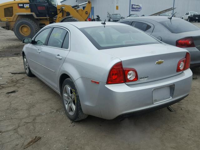 1G1ZB5EB1AF214110 - 2010 CHEVROLET MALIBU LS ნაცრისფერი ფოტო 3