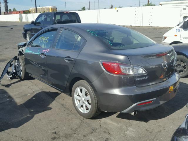 JM1BL1VG7B1499047 - 2011 MAZDA 3 I GRAY photo 3