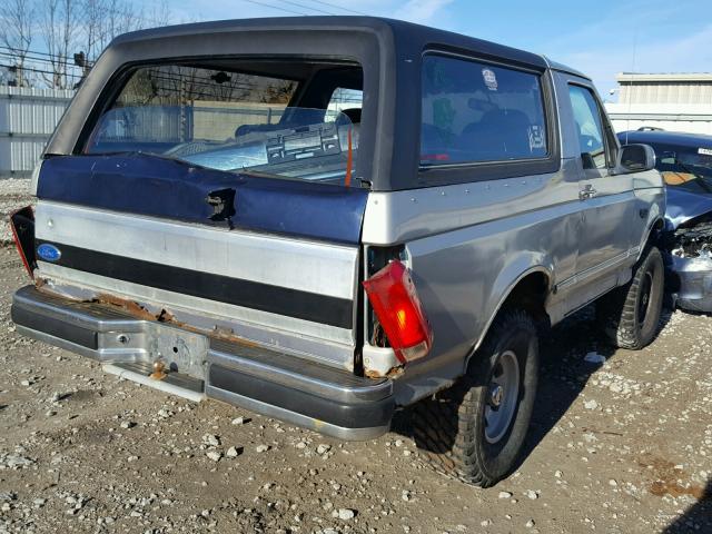 1FMEU15H9TLB84254 - 1996 FORD BRONCO U10 GRAY photo 4