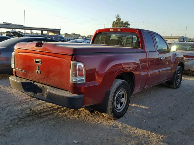 1Z7HC22K17S109042 - 2007 MITSUBISHI RAIDER LS RED photo 4