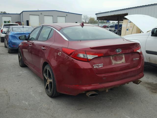 5XXGR4A66CG084276 - 2012 KIA OPTIMA SX RED photo 3