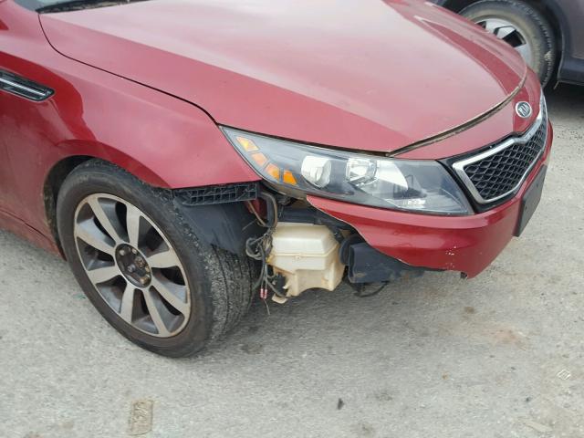 5XXGR4A66CG084276 - 2012 KIA OPTIMA SX RED photo 9