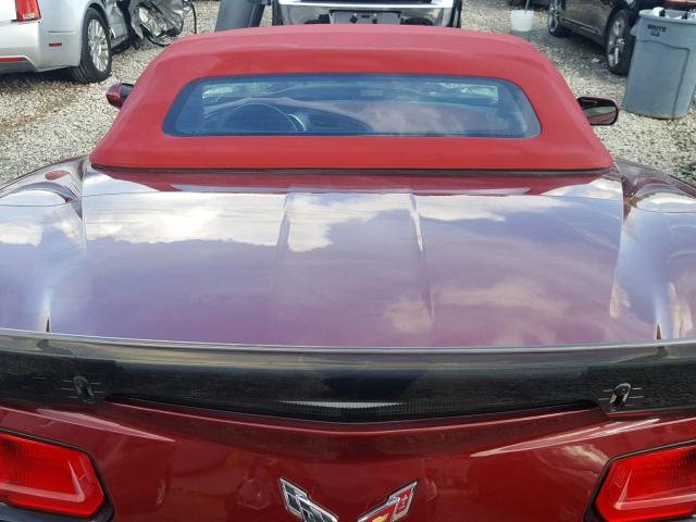 1G1YM3D7XH5114322 - 2017 CHEVROLET CORVETTE S MAROON photo 6