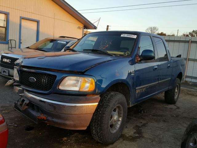 1FTRW07L51KA29151 - 2001 FORD F150 SUPER BLUE photo 2