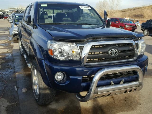 5TELU42N25Z056210 - 2005 TOYOTA TACOMA DOU BLUE photo 1