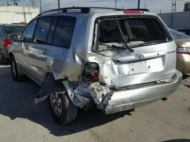 JTEDP21A150081206 - 2005 TOYOTA HIGHLANDER SILVER photo 3