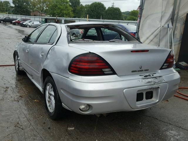 1G2NF52E73M524242 - 2003 PONTIAC GRAND AM S SILVER photo 3