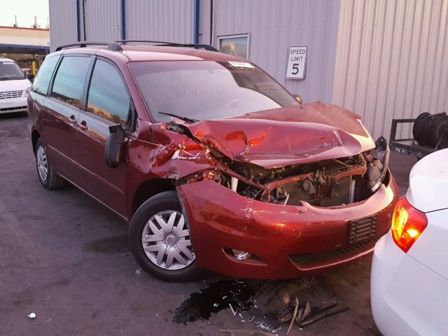 5TDZA23C96S480714 - 2006 TOYOTA SIENNA CE BURGUNDY photo 1