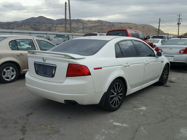 19UUA66235A042854 - 2005 ACURA TL WHITE photo 4