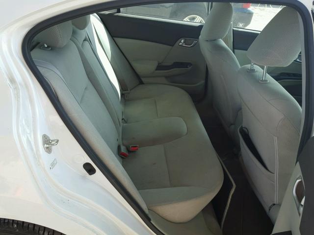 2HGFB2F81CH575710 - 2012 HONDA CIVIC EX WHITE photo 6