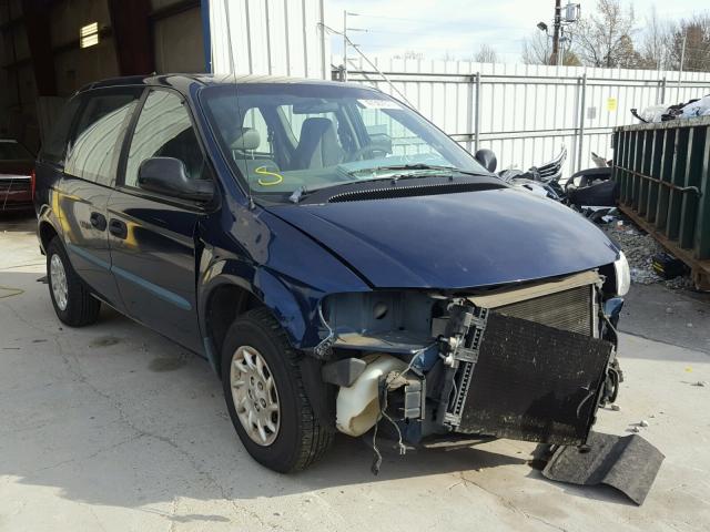 1C4GJ15B82B628276 - 2002 CHRYSLER VOYAGER EC BLUE photo 1