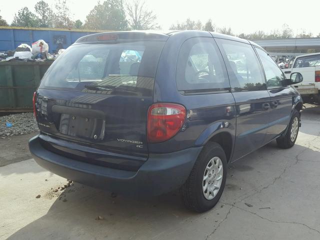 1C4GJ15B82B628276 - 2002 CHRYSLER VOYAGER EC BLUE photo 4