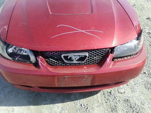 1FAFP40694F223633 - 2004 FORD MUSTANG RED photo 10