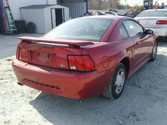 1FAFP40694F223633 - 2004 FORD MUSTANG RED photo 4