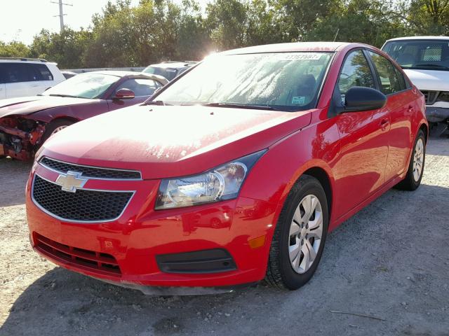 1G1PA5SH6E7431655 - 2014 CHEVROLET CRUZE LS RED photo 2