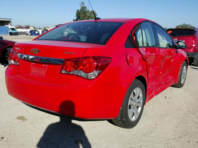 1G1PA5SH6E7431655 - 2014 CHEVROLET CRUZE LS RED photo 4