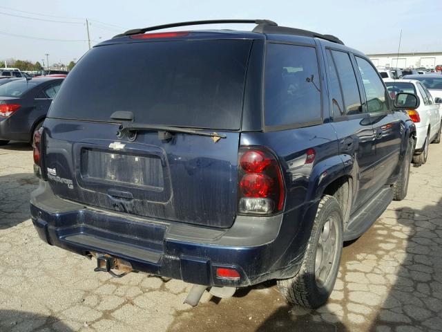 1GNDT13S072234947 - 2007 CHEVROLET TRAILBLAZE BLUE photo 4