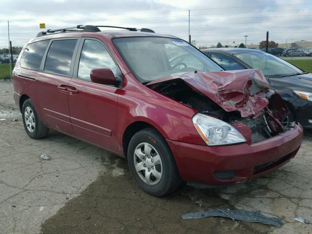 KNDMB233486242019 - 2008 KIA SEDONA EX RED photo 1