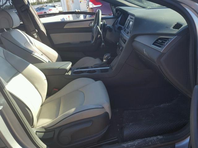 5NPE34AB6FH070490 - 2015 HYUNDAI SONATA SPO GRAY photo 5