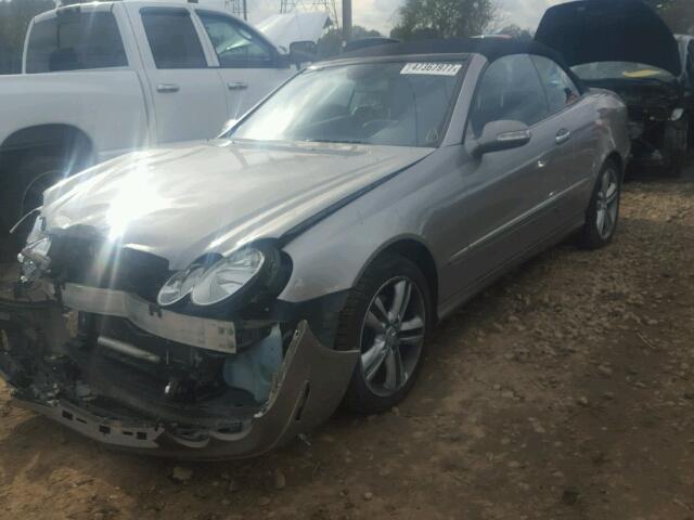 WDBTK56H26F178529 - 2006 MERCEDES-BENZ CLK 350 BLUE photo 2