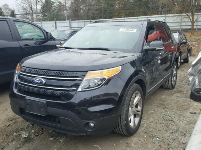 1FM5K8F82EGC49292 - 2014 FORD EXPLORER L BLACK photo 2