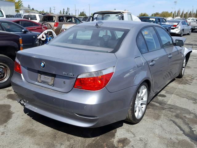 WBANB33594B113736 - 2004 BMW 545 I SILVER photo 4