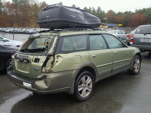 4S4BP86C364316624 - 2006 SUBARU LEGACY OUT GREEN photo 4