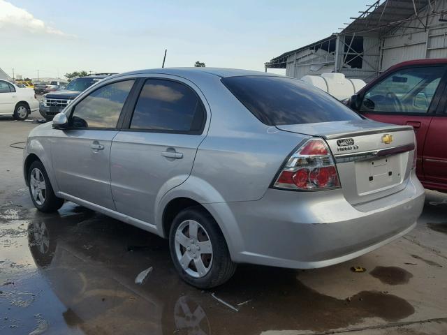 KL1TD5DE0BB190160 - 2011 CHEVROLET AVEO LS SILVER photo 3
