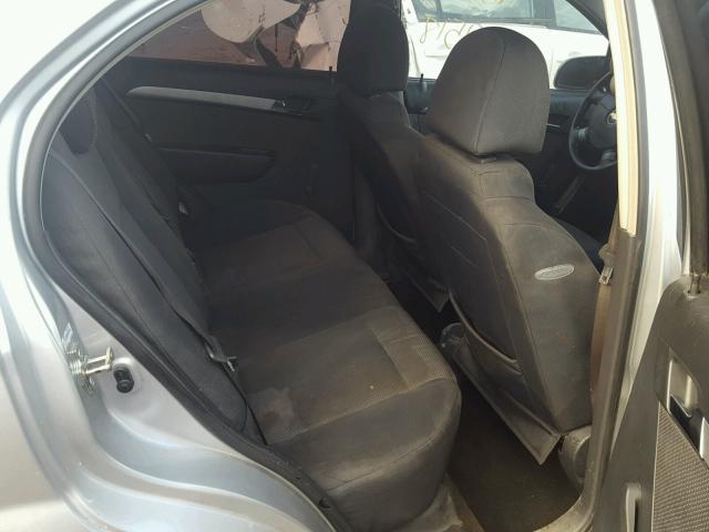 KL1TD5DE0BB190160 - 2011 CHEVROLET AVEO LS SILVER photo 6