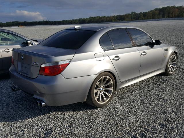 WBSNB93516B583387 - 2006 BMW M5 GRAY photo 4