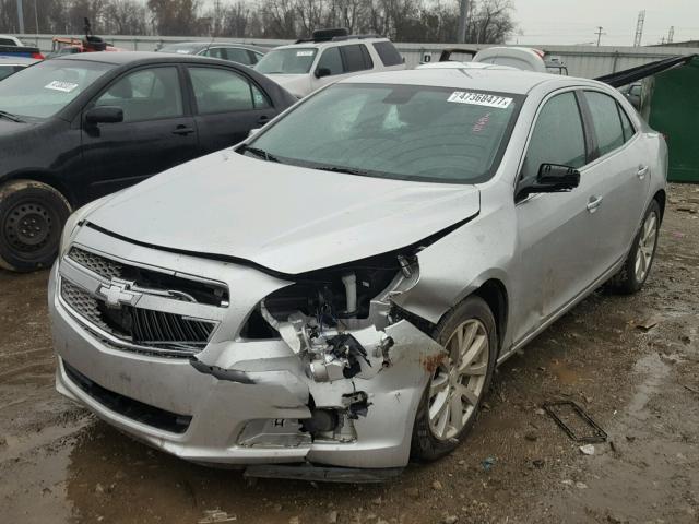 1G11H5SA2DF297106 - 2013 CHEVROLET MALIBU LTZ SILVER photo 2