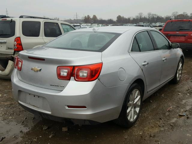 1G11H5SA2DF297106 - 2013 CHEVROLET MALIBU LTZ SILVER photo 4