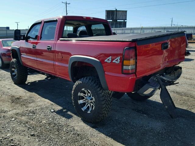 1GTHK23G16F180614 - 2006 GMC SIERRA K25 RED photo 3