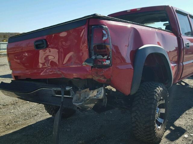 1GTHK23G16F180614 - 2006 GMC SIERRA K25 RED photo 9