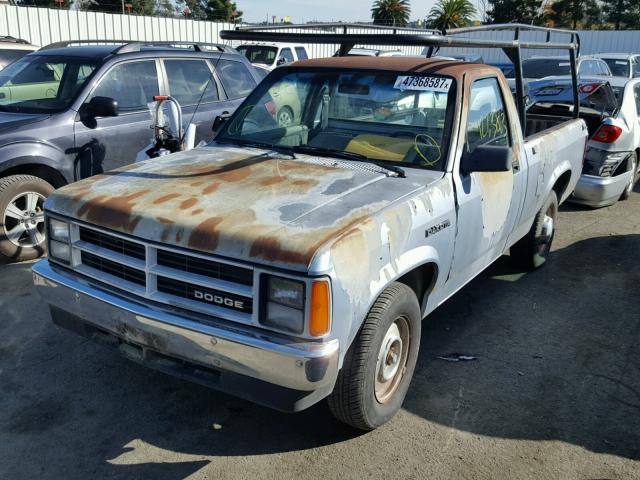 1B7FL16G0KS008229 - 1989 DODGE DAKOTA GRAY photo 2