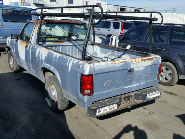 1B7FL16G0KS008229 - 1989 DODGE DAKOTA GRAY photo 3