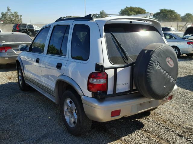 KNDJB7234Y5632349 - 2000 KIA SPORTAGE WHITE photo 3