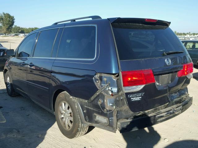 5FNRL3H70AB058081 - 2010 HONDA ODYSSEY EX BLUE photo 3