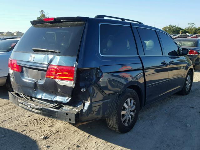 5FNRL3H70AB058081 - 2010 HONDA ODYSSEY EX BLUE photo 4